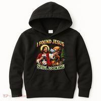 I Found Jesus Still Looking Bigfoot Kids Hoodie thumb 0