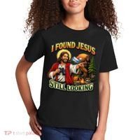I Found Jesus Still Looking Bigfoot Kids T-Shirt thumb 2