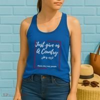 Iraq Freedom Just Give Us A Country Gift Save The Iraqi Cool Gift Women's Tank Top thumb 2