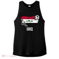 Iraq Flag Jersey Iraqi Soccer Team Iraqi Ladies PosiCharge Tri-Blend Wicking Tank thumb 0