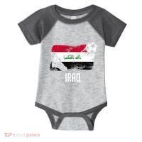 Iraq Flag Jersey Iraqi Soccer Team Iraqi Infant Baby Jersey Bodysuit thumb 0