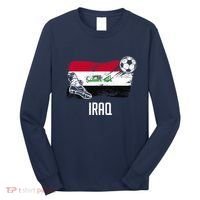 Iraq Flag Jersey Iraqi Soccer Team Iraqi Long Sleeve Shirt thumb 0