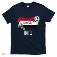 Iraq Flag Jersey Iraqi Soccer Team Iraqi T-Shirt thumb 0