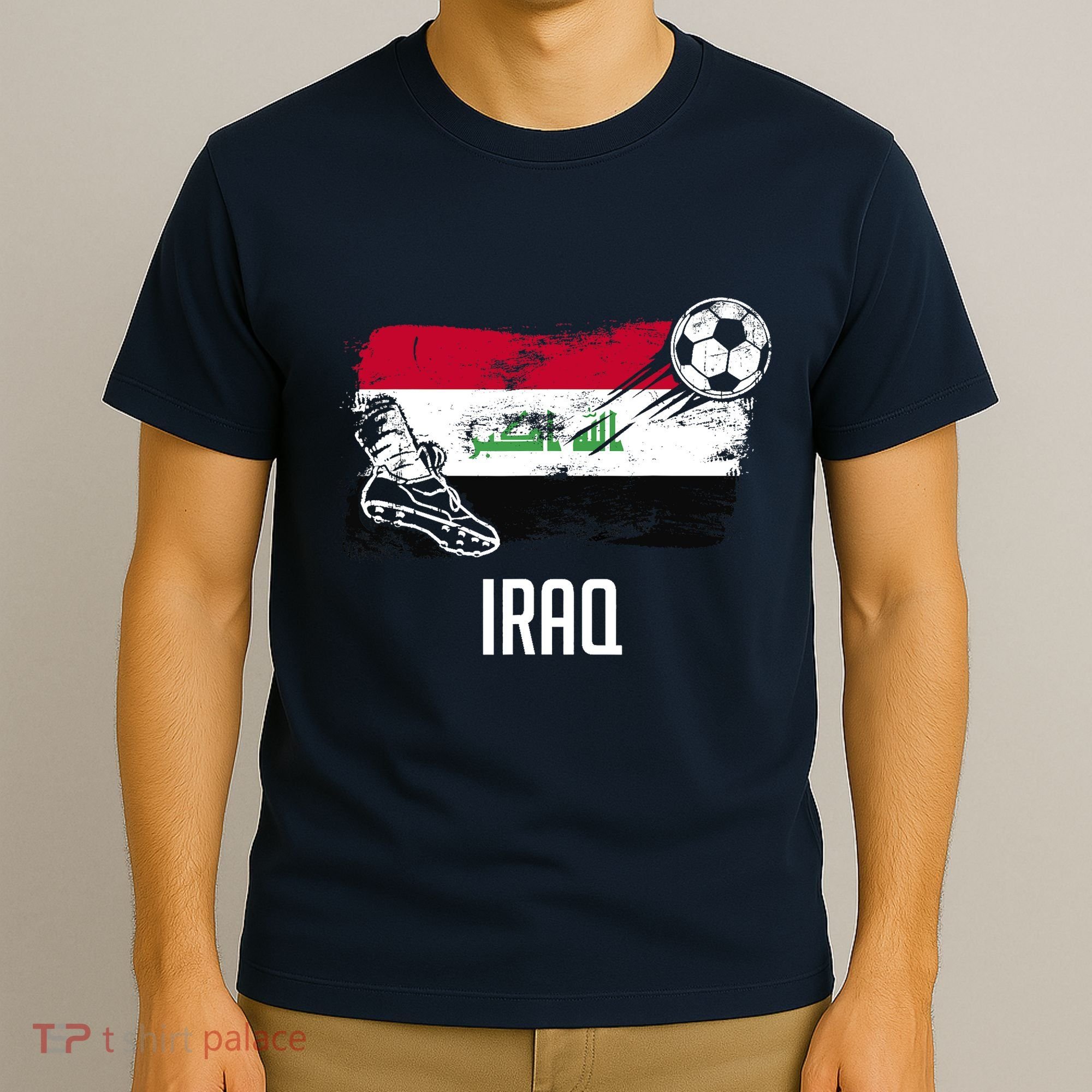 Iraq Flag Jersey Iraqi Soccer Team Iraqi T-Shirt