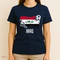 Iraq Flag Jersey Iraqi Soccer Team Iraqi T-Shirt thumb 4