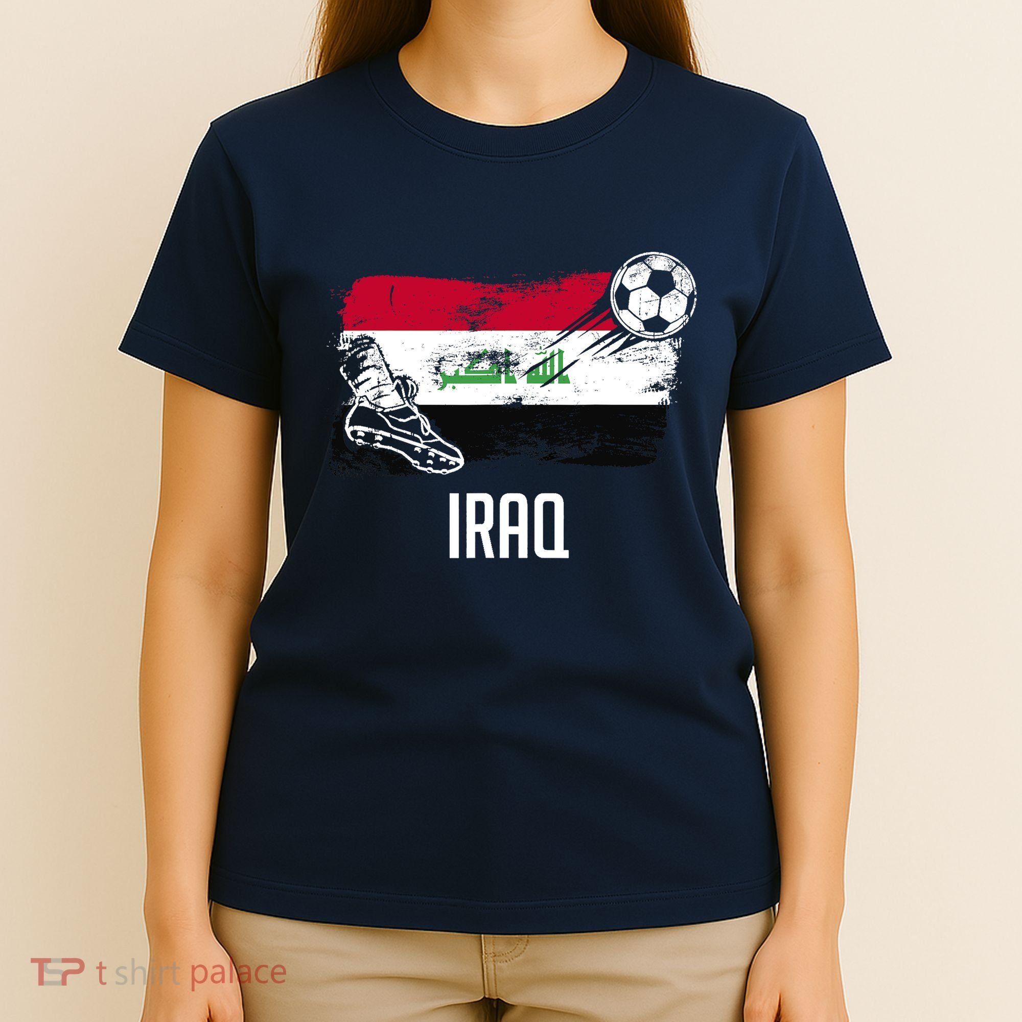 Iraq Flag Jersey Iraqi Soccer Team Iraqi T-Shirt