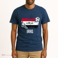 Iraq Flag Jersey Iraqi Soccer Team Iraqi Tall T-Shirt thumb 2