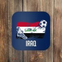 Iraq Flag Jersey Iraqi Soccer Team Iraqi Coaster thumb 0