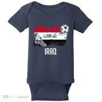 Iraq Flag Jersey Iraqi Soccer Team Iraqi Baby Bodysuit thumb 0