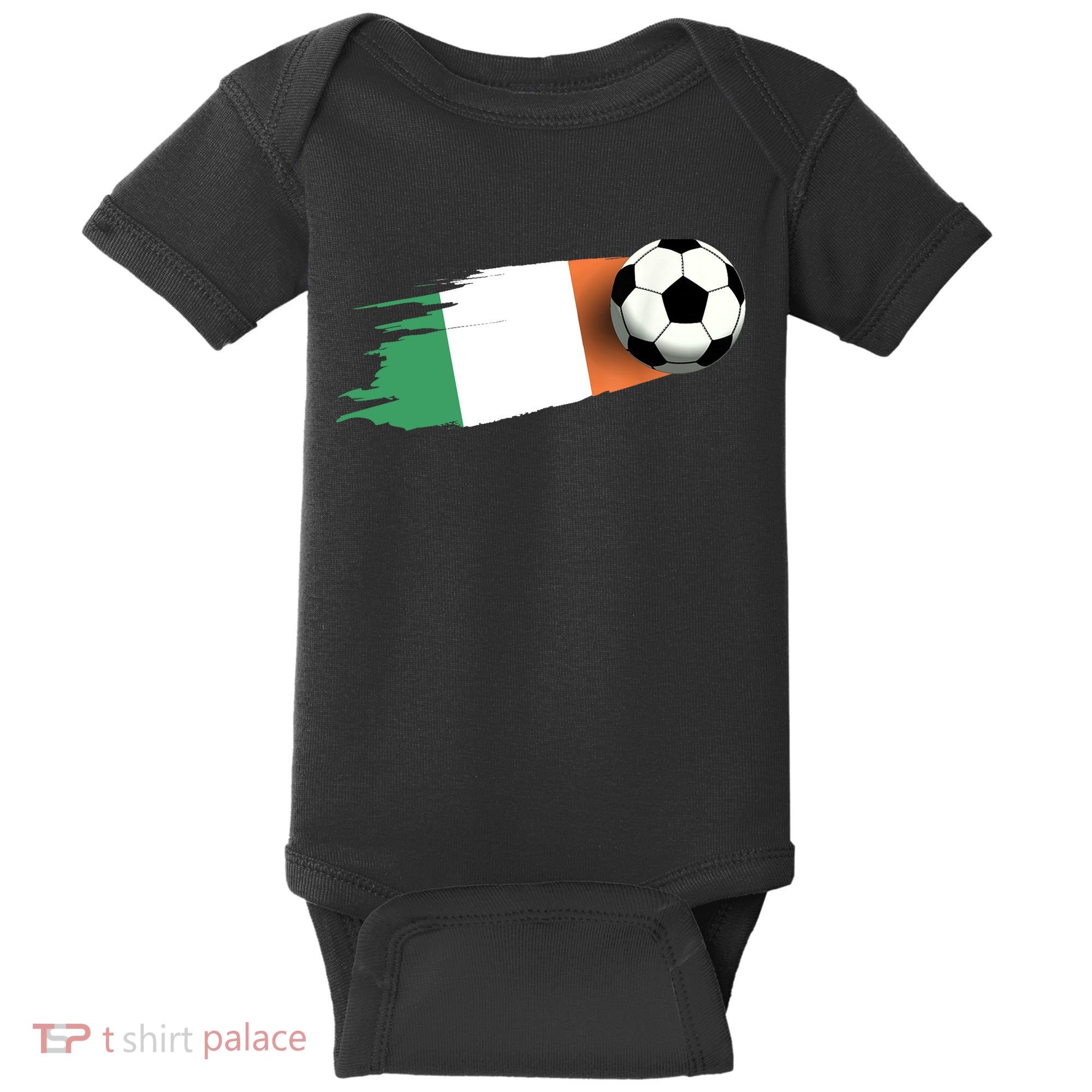 Ireland Flag Jersey Ireland Soccer Team Ireland Baby Bodysuit