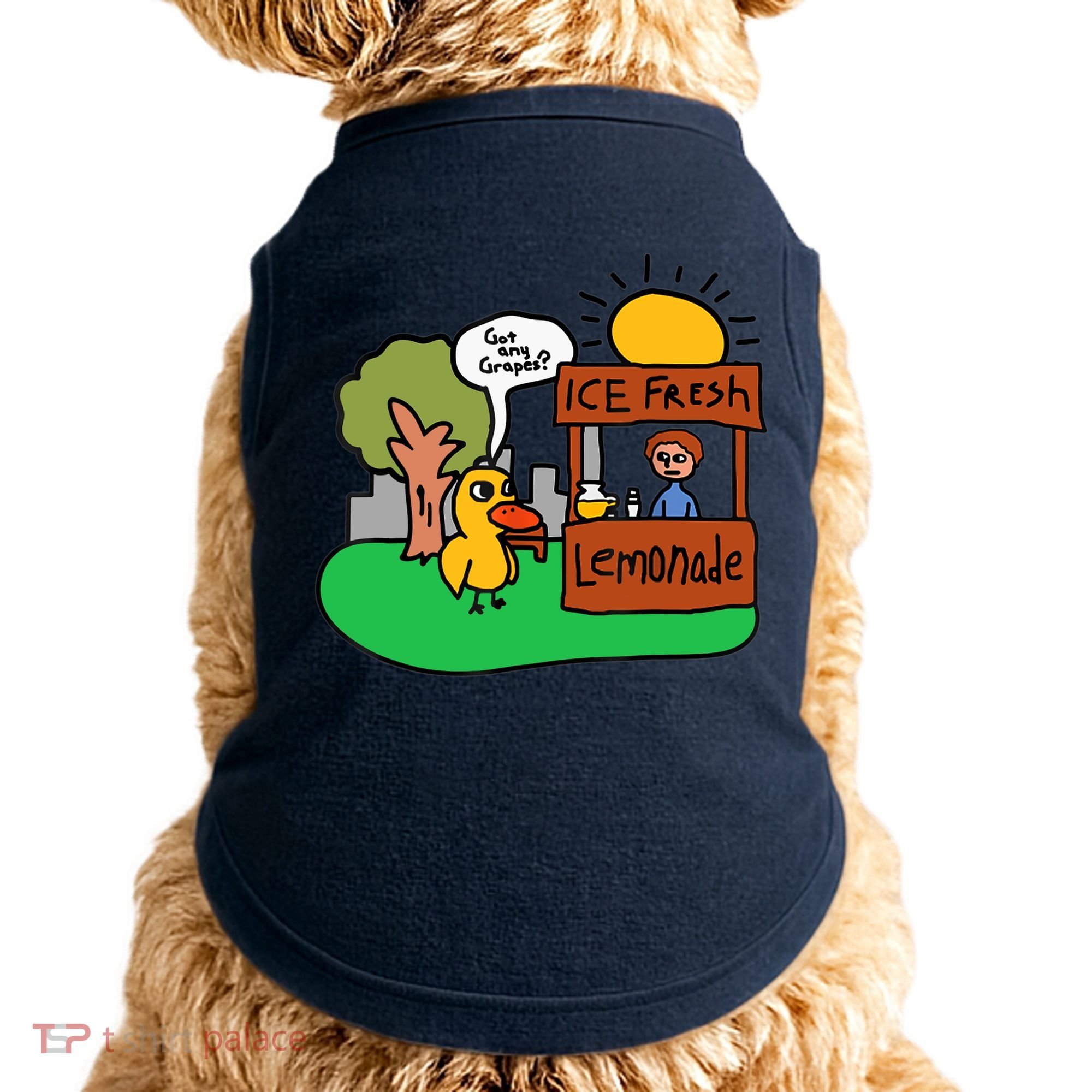 Ice Fresh Lemonade Got Any Grapes Duck Funny Gift Doggie Tank