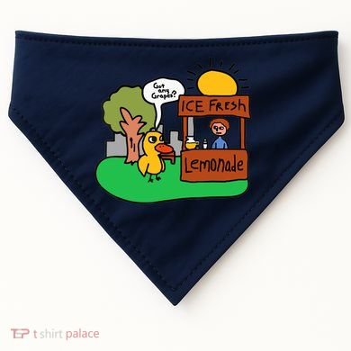 Ice Fresh Lemonade Got Any Grapes Duck Funny Gift USA-Made Doggie Bandana