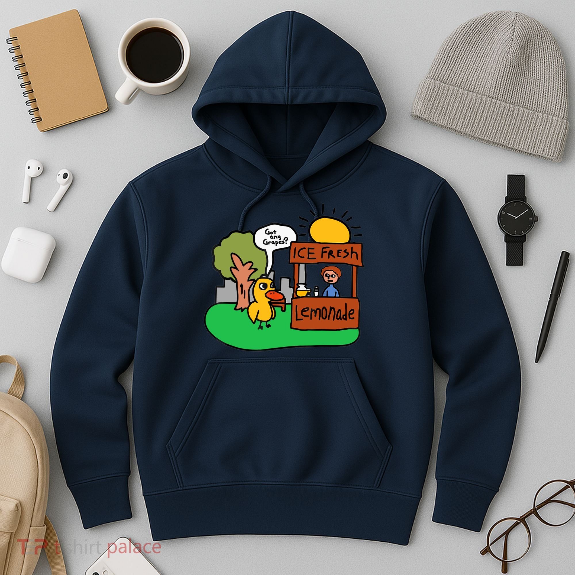 Ice Fresh Lemonade Got Any Grapes Duck Funny Gift Hoodie
