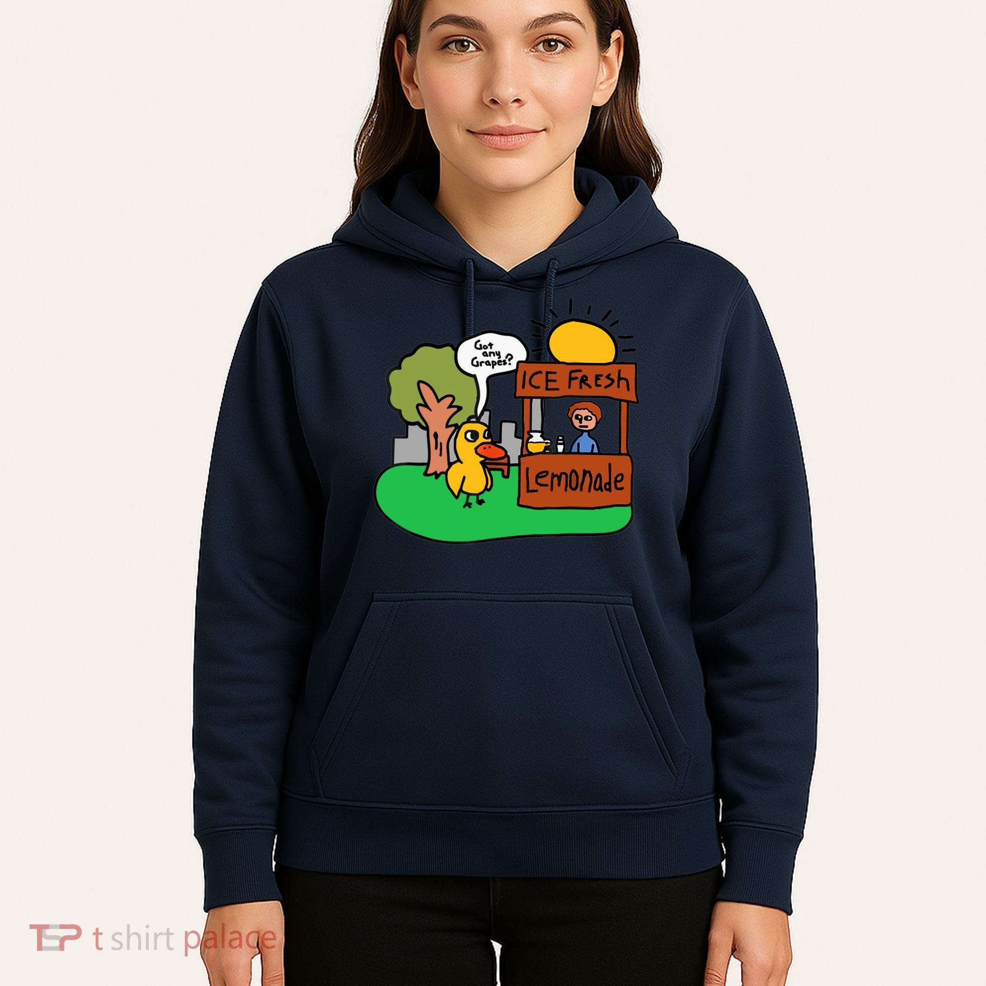 Ice Fresh Lemonade Got Any Grapes Duck Funny Gift Hoodie