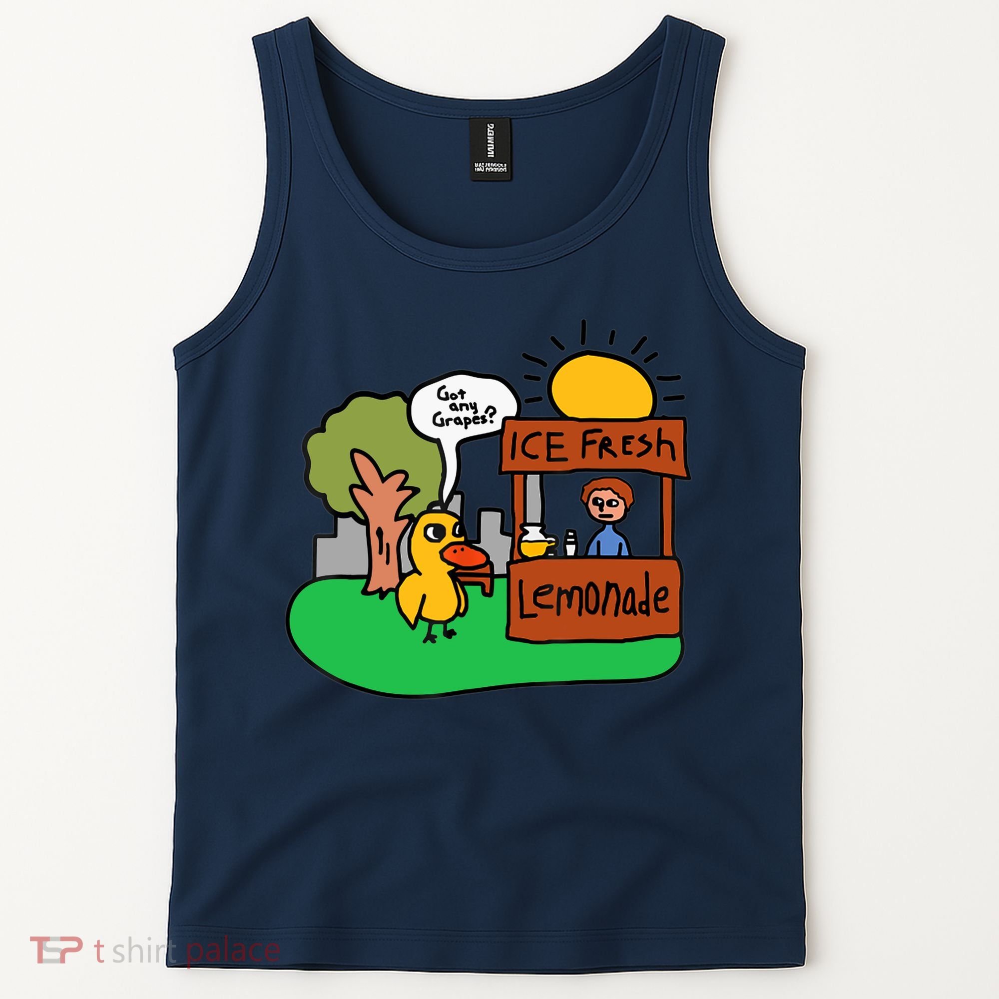 Ice Fresh Lemonade Got Any Grapes Duck Funny Gift Tank Top