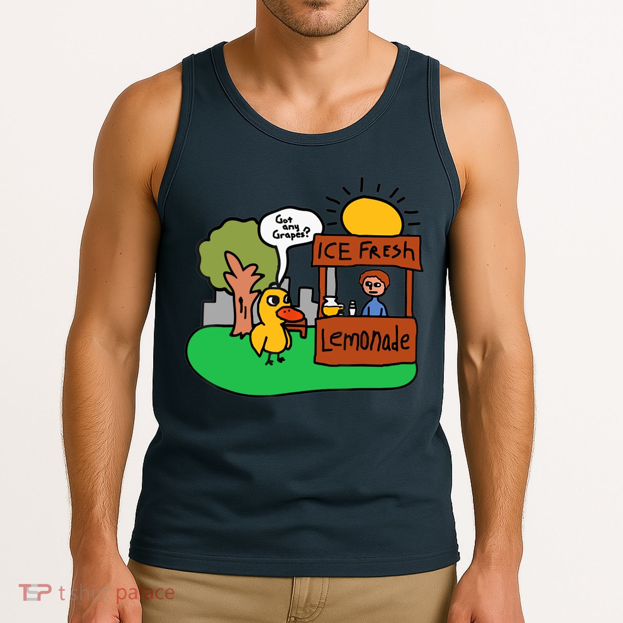 Ice Fresh Lemonade Got Any Grapes Duck Funny Gift Tank Top