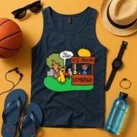 Ice Fresh Lemonade Got Any Grapes Duck Funny Gift Tank Top thumb 4