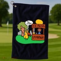 Ice Fresh Lemonade Got Any Grapes Duck Funny Gift Golf Towel thumb 1