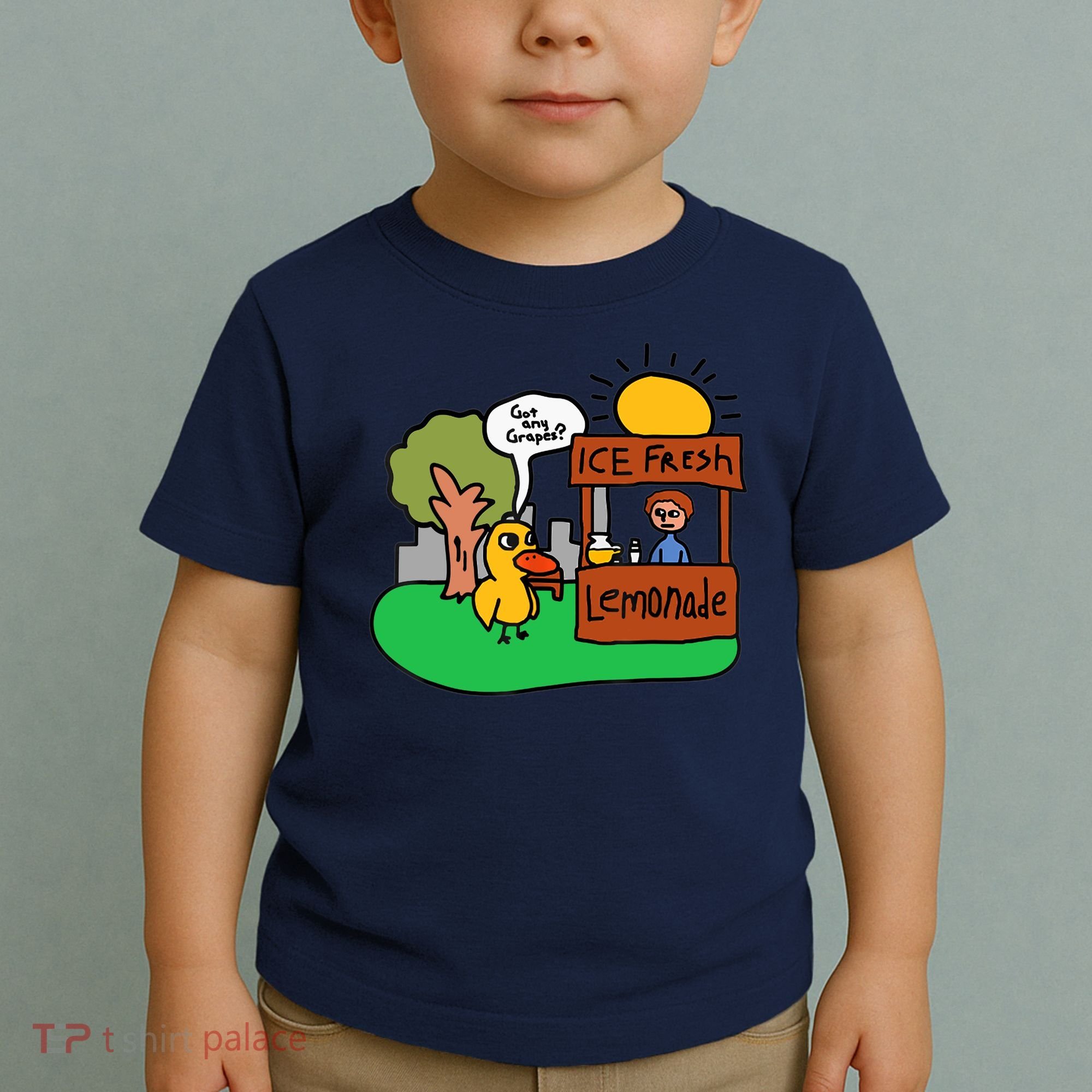 Ice Fresh Lemonade Got Any Grapes Duck Funny Gift Toddler T-Shirt