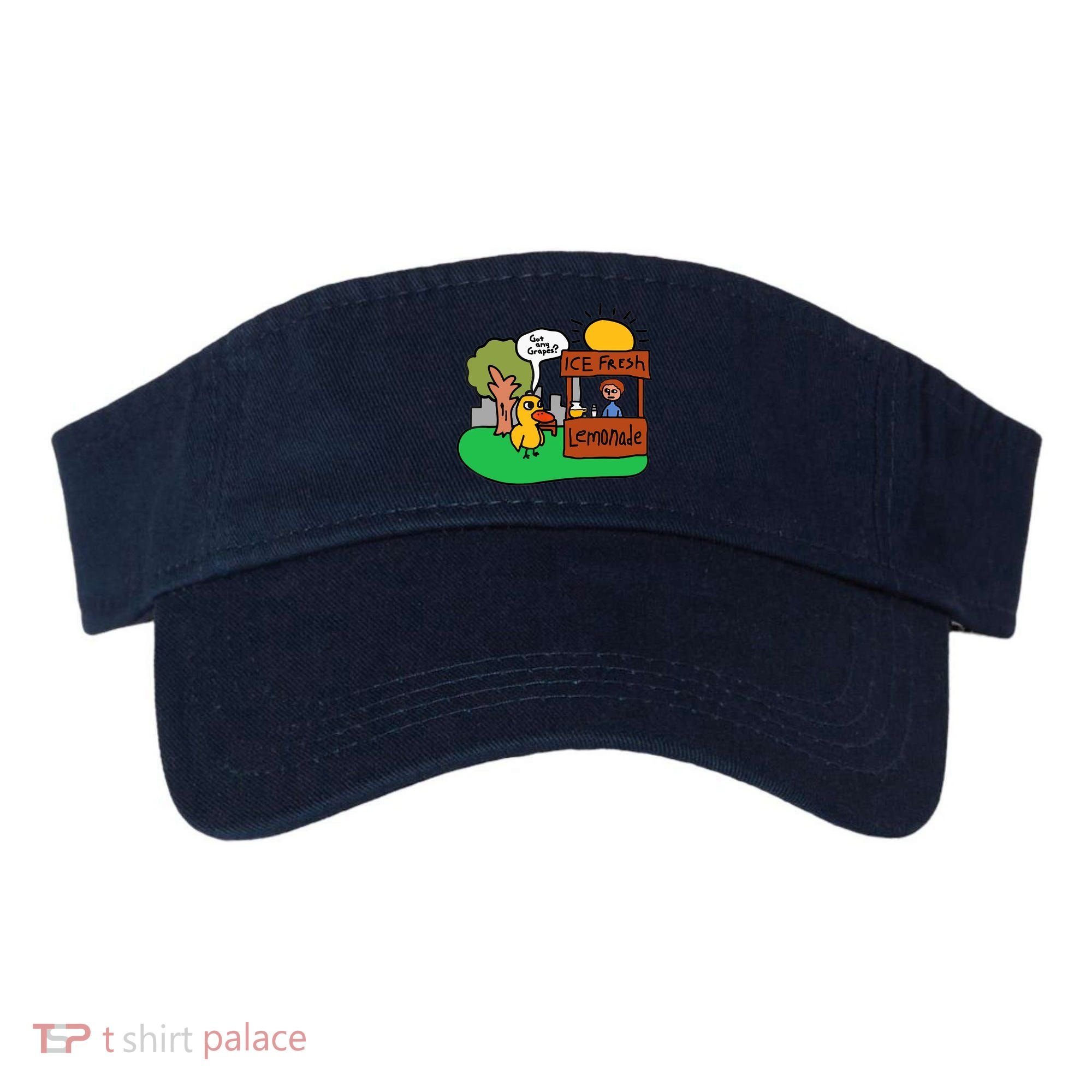 Ice Fresh Lemonade Got Any Grapes Duck Funny Gift Visor