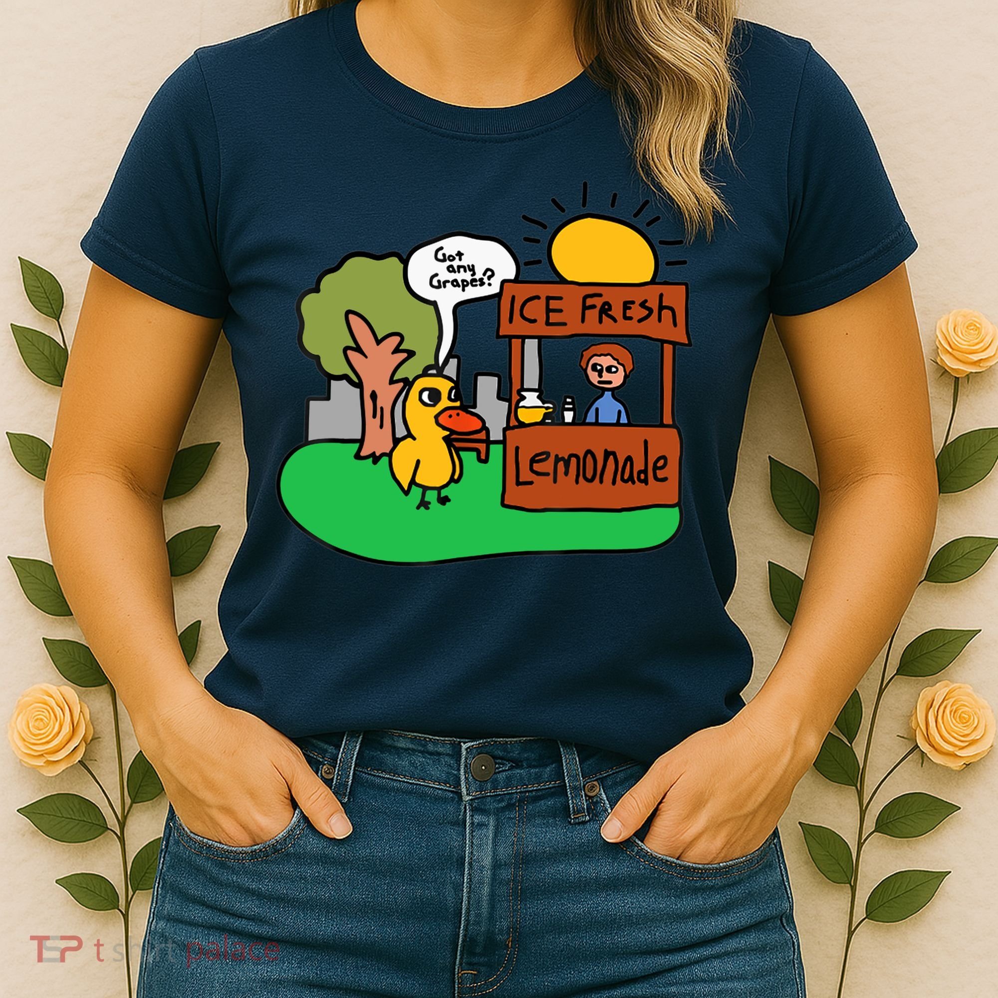 Ice Fresh Lemonade Got Any Grapes Duck Funny Gift Women's T-Shirt