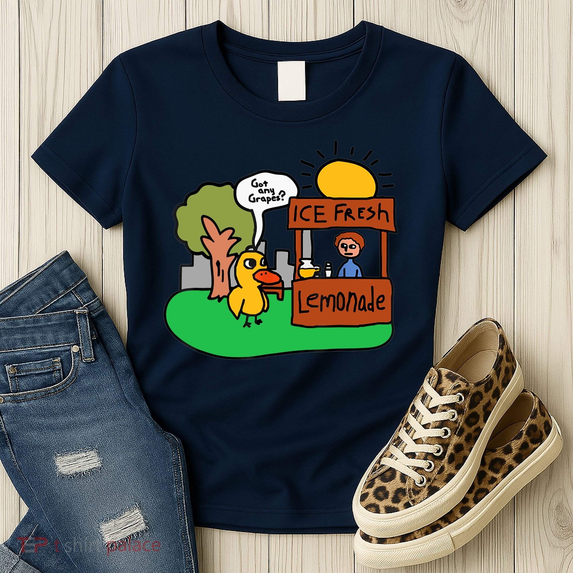 Ice Fresh Lemonade Got Any Grapes Duck Funny Gift Women's T-Shirt