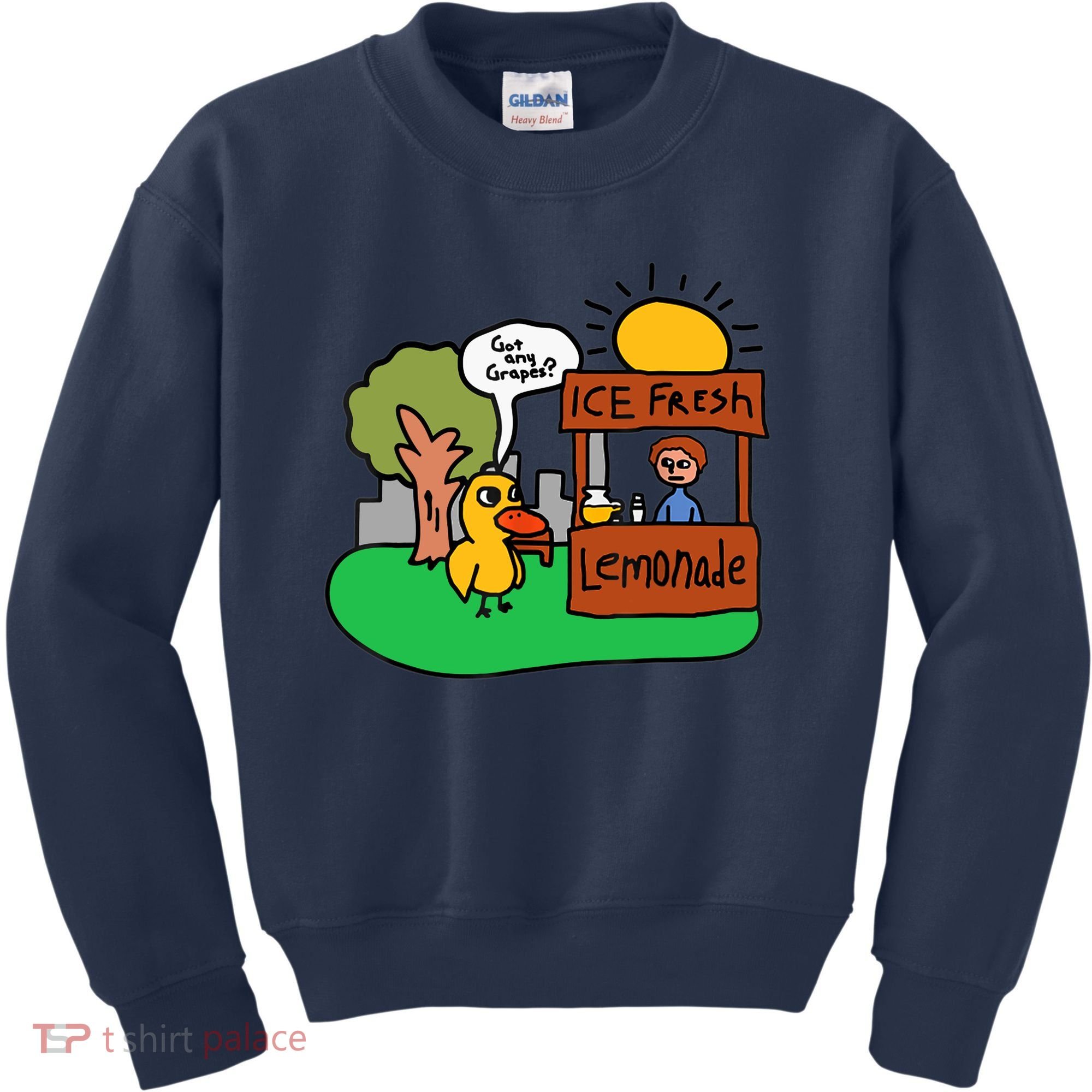 Ice Fresh Lemonade Got Any Grapes Duck Funny Gift Kids Sweatshirt