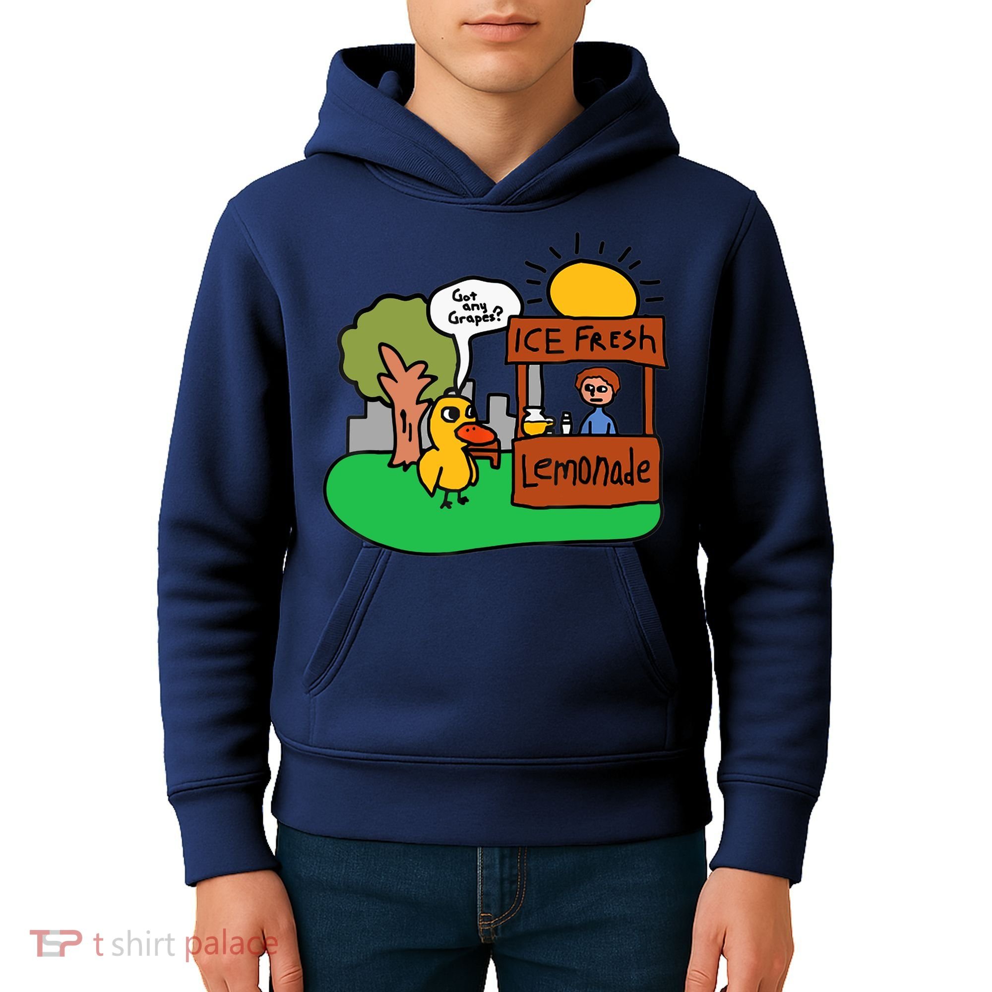 Ice Fresh Lemonade Got Any Grapes Duck Funny Gift Kids Hoodie