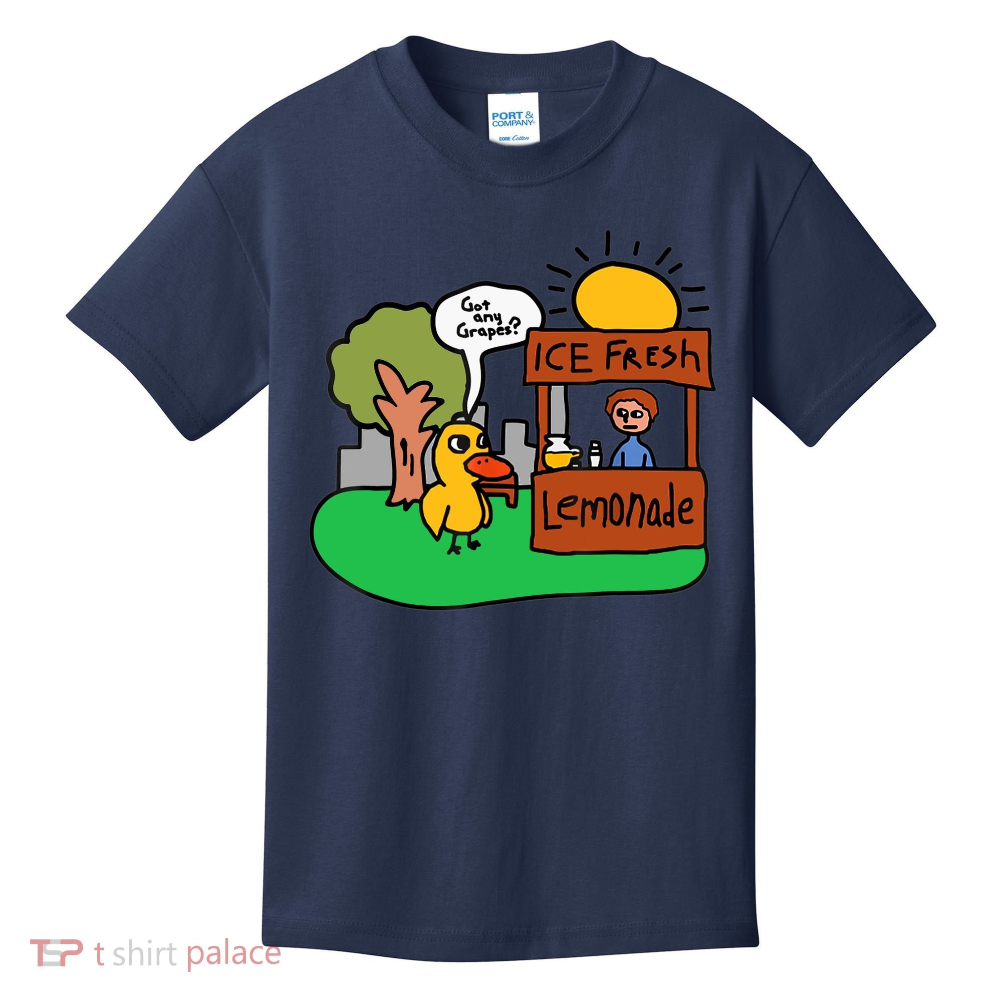 Ice Fresh Lemonade Got Any Grapes Duck Funny Gift Kids T-Shirt