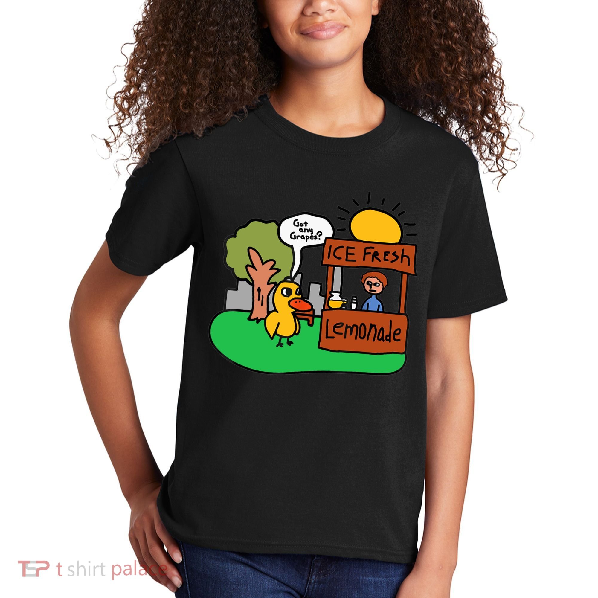Ice Fresh Lemonade Got Any Grapes Duck Funny Gift Kids T-Shirt