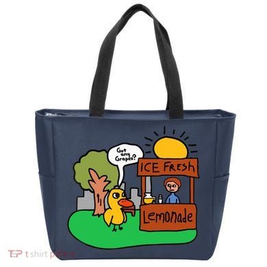 Ice Fresh Lemonade Got Any Grapes Duck Funny Gift Tote Bag