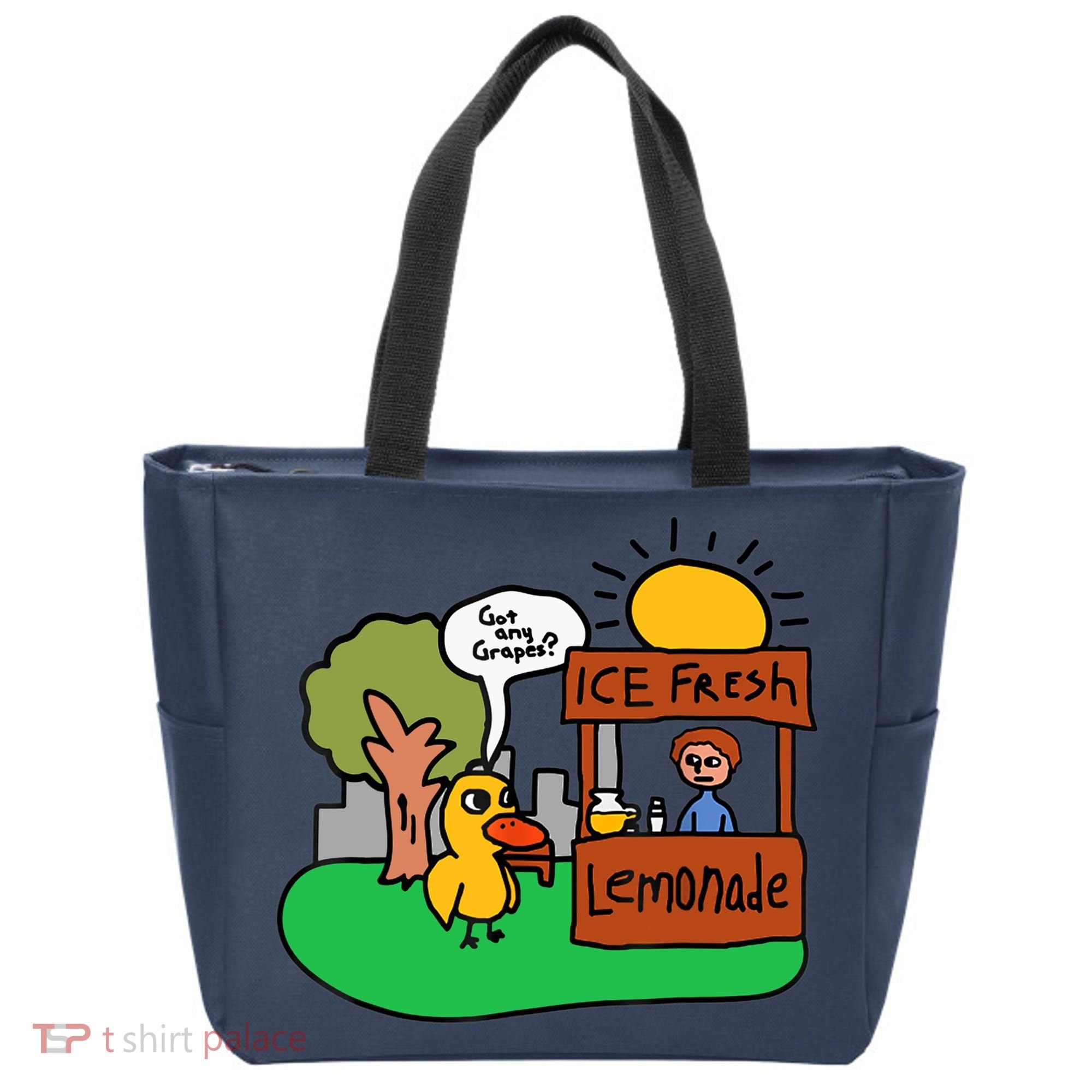 Ice Fresh Lemonade Got Any Grapes Duck Funny Gift Tote Bag