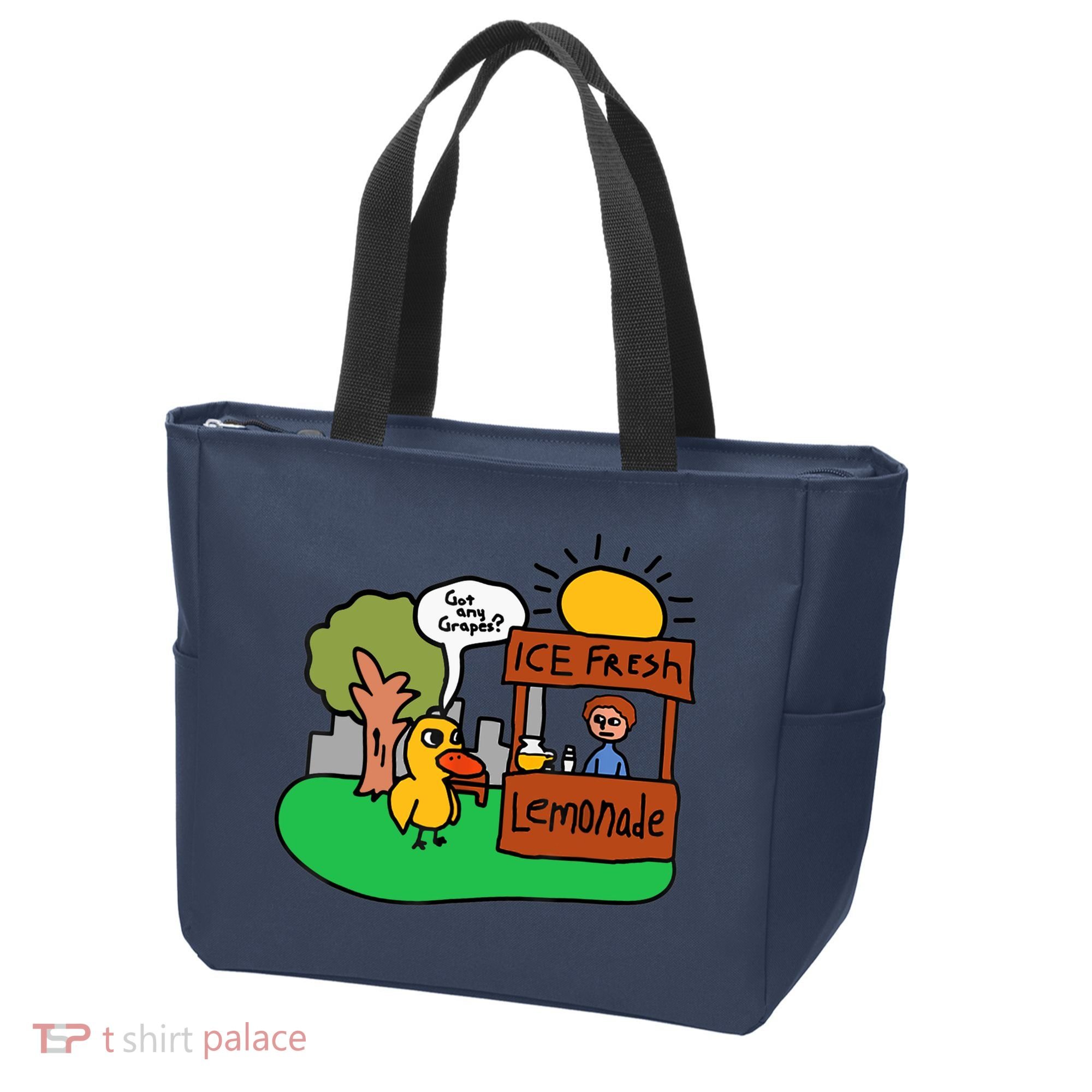 Ice Fresh Lemonade Got Any Grapes Duck Funny Gift Tote Bag