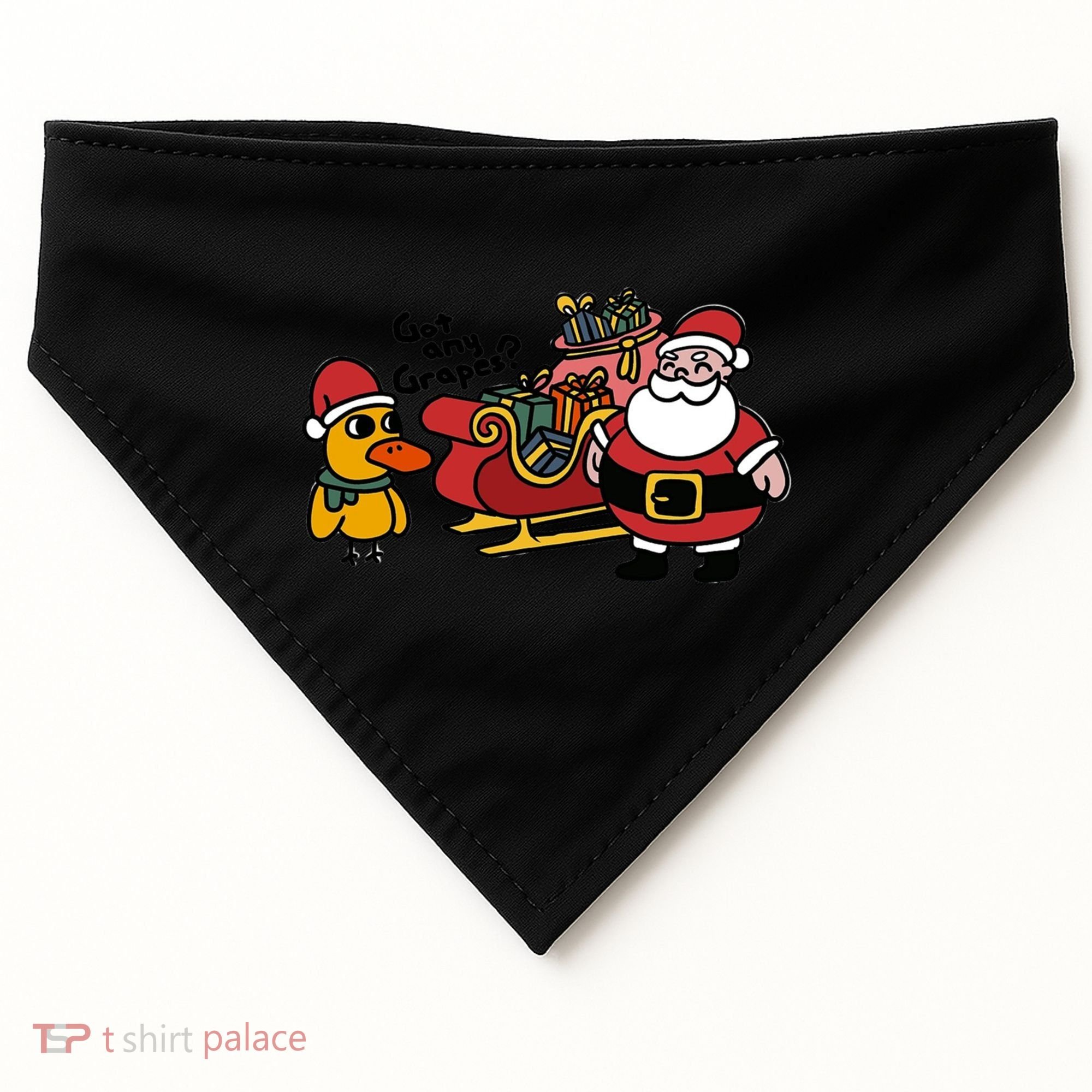 Ice Fresh Lemonade Got Any Grapes Duck Funny Christmas Funny Gift USA-Made Doggie Bandana