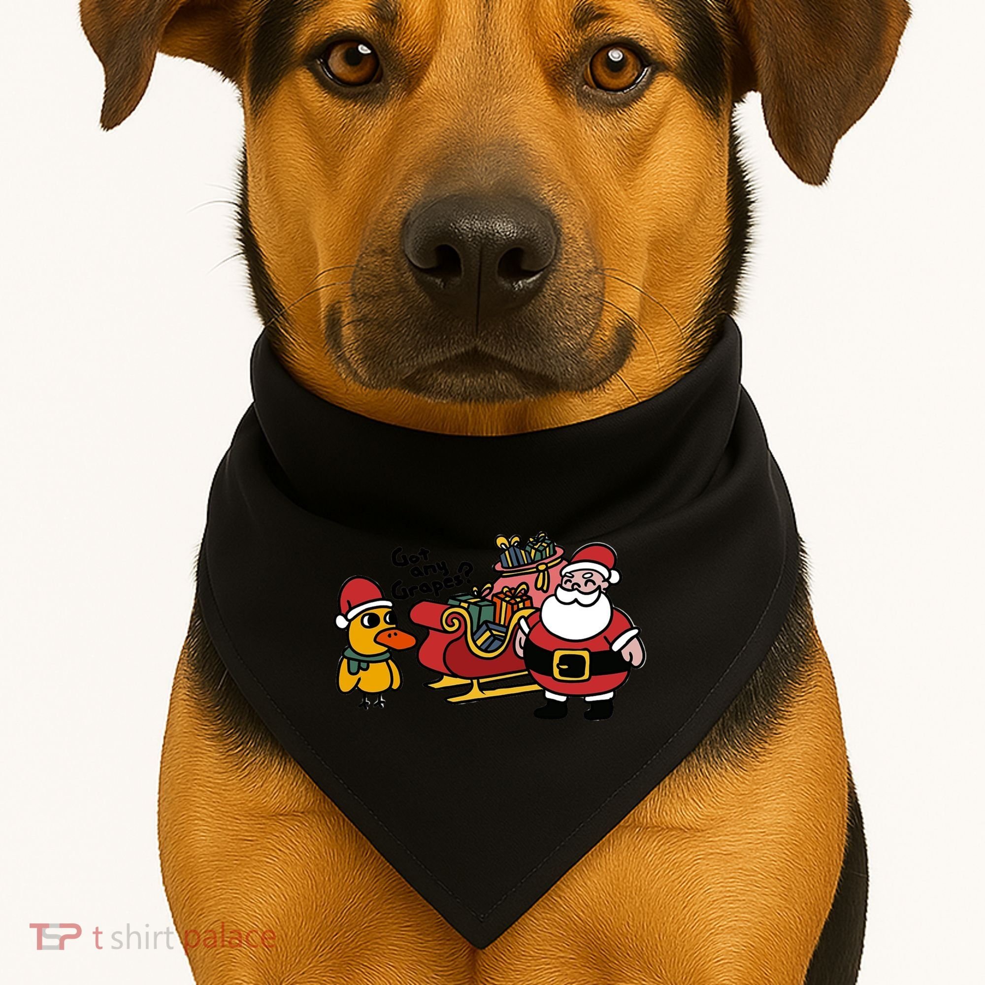 Ice Fresh Lemonade Got Any Grapes Duck Funny Christmas Funny Gift USA-Made Doggie Bandana