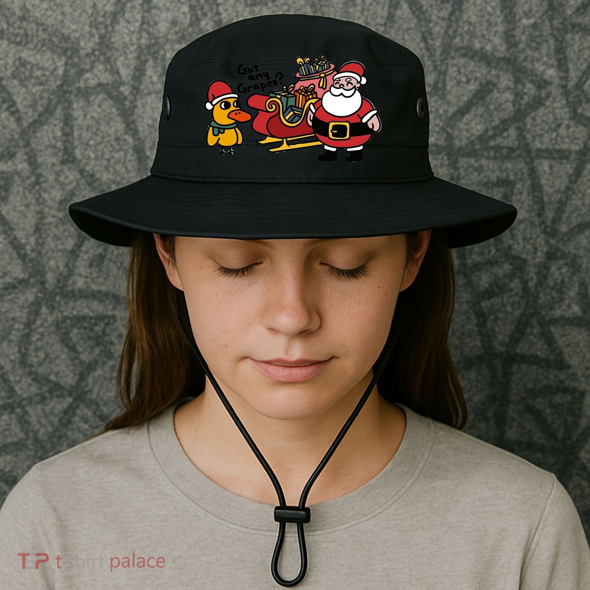 Ice Fresh Lemonade Got Any Grapes Duck Funny Christmas Funny Gift Bucket Hat