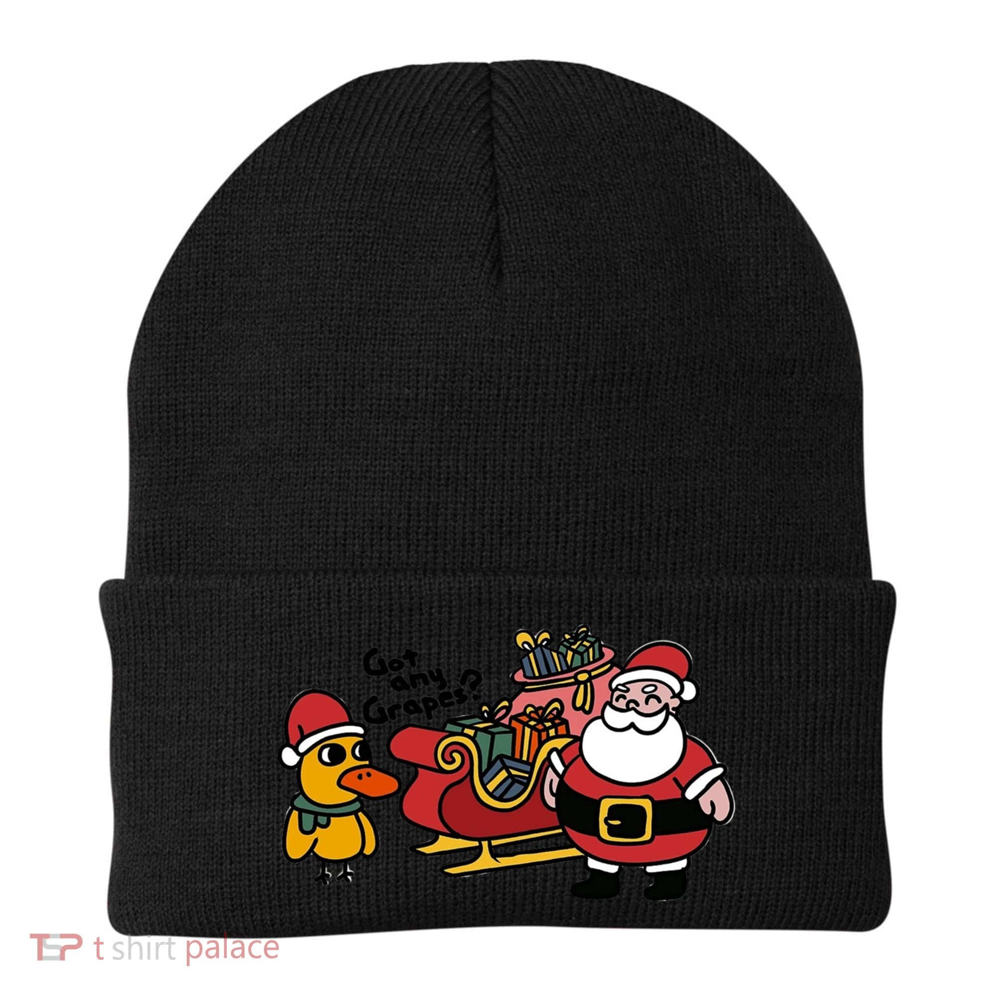 Ice Fresh Lemonade Got Any Grapes Duck Funny Christmas Funny Gift Beanie