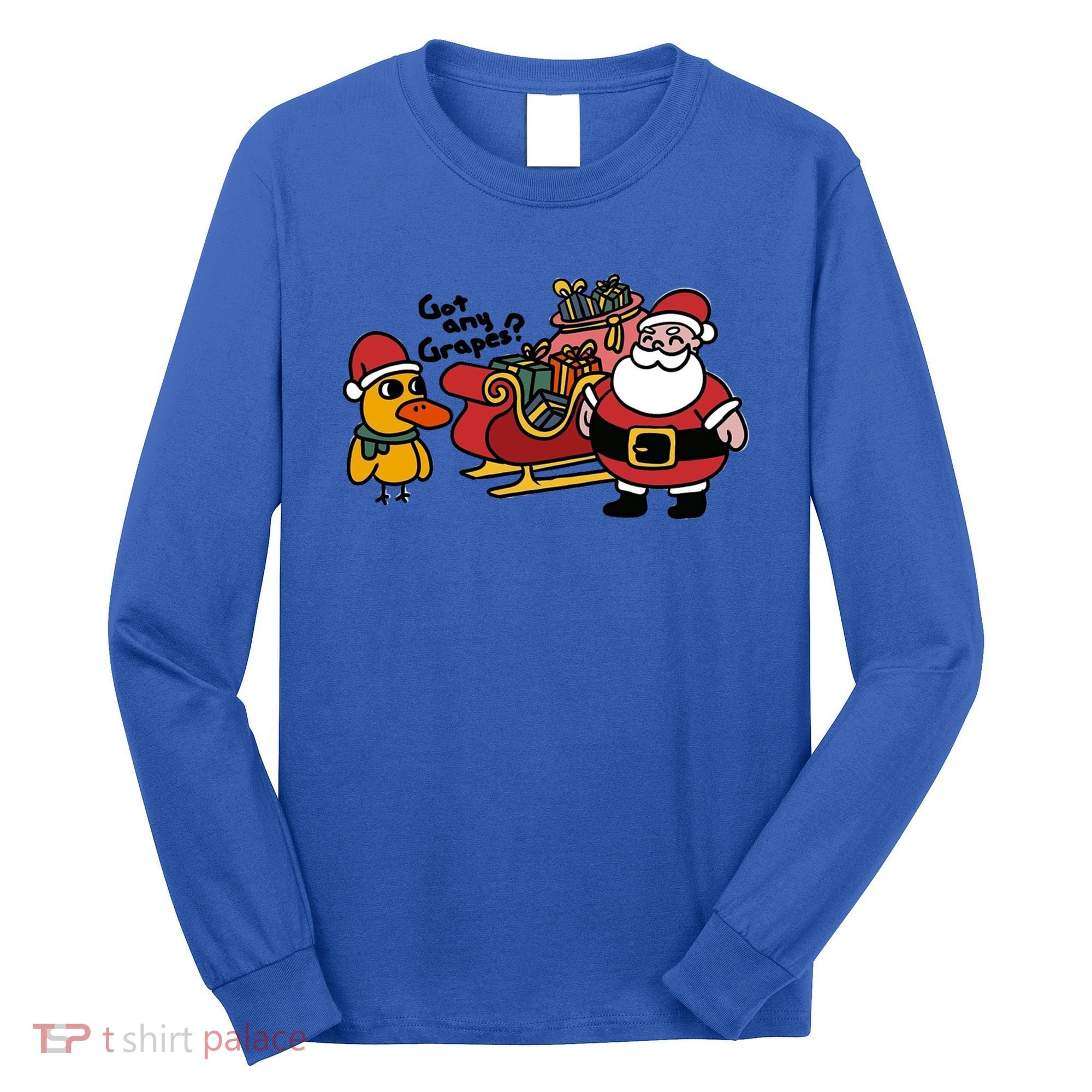 Ice Fresh Lemonade Got Any Grapes Duck Funny Christmas Funny Gift Long Sleeve Shirt