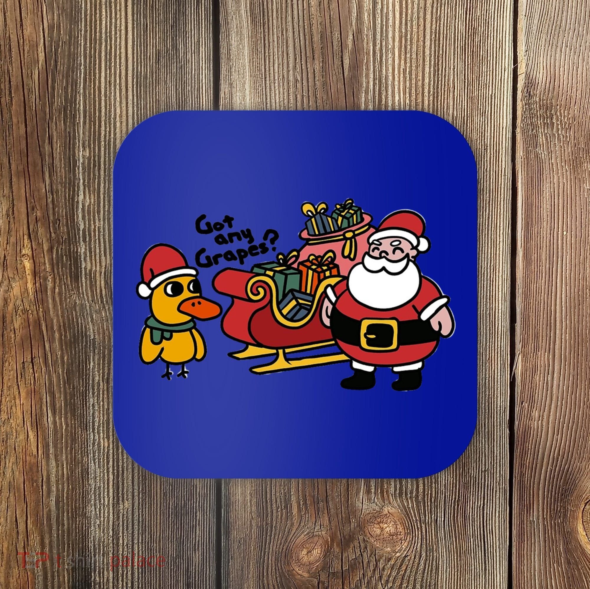 Ice Fresh Lemonade Got Any Grapes Duck Funny Christmas Funny Gift Coaster