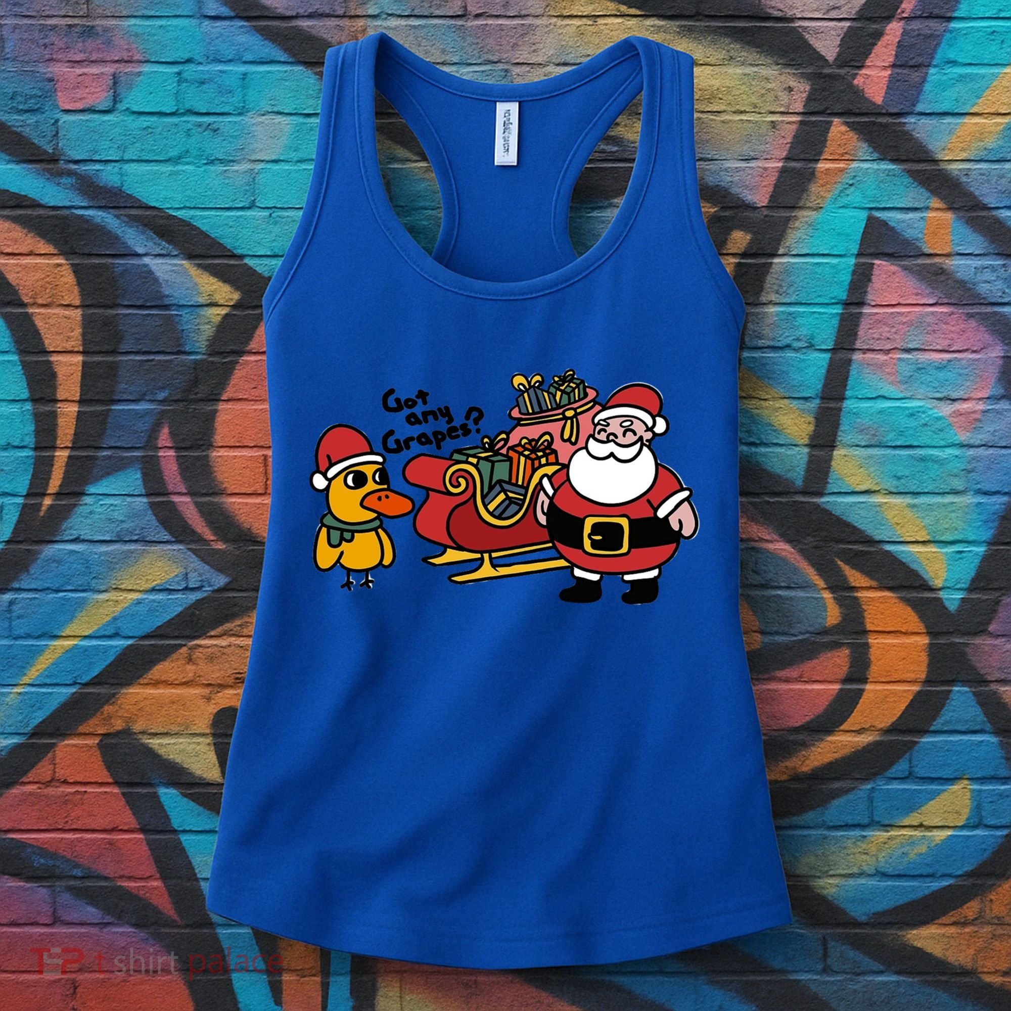 Ice Fresh Lemonade Got Any Grapes Duck Funny Christmas Funny Gift Women's Tank Top