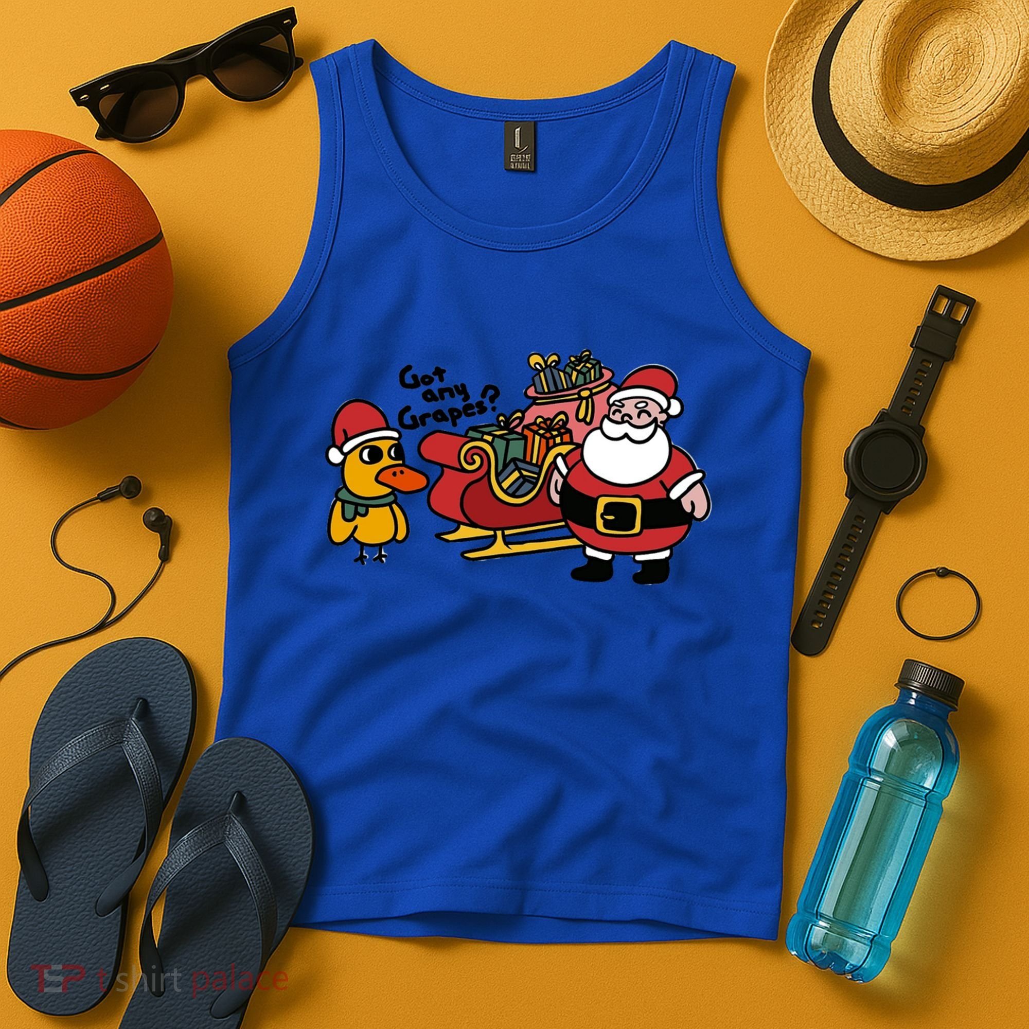 Ice Fresh Lemonade Got Any Grapes Duck Funny Christmas Funny Gift Tank Top