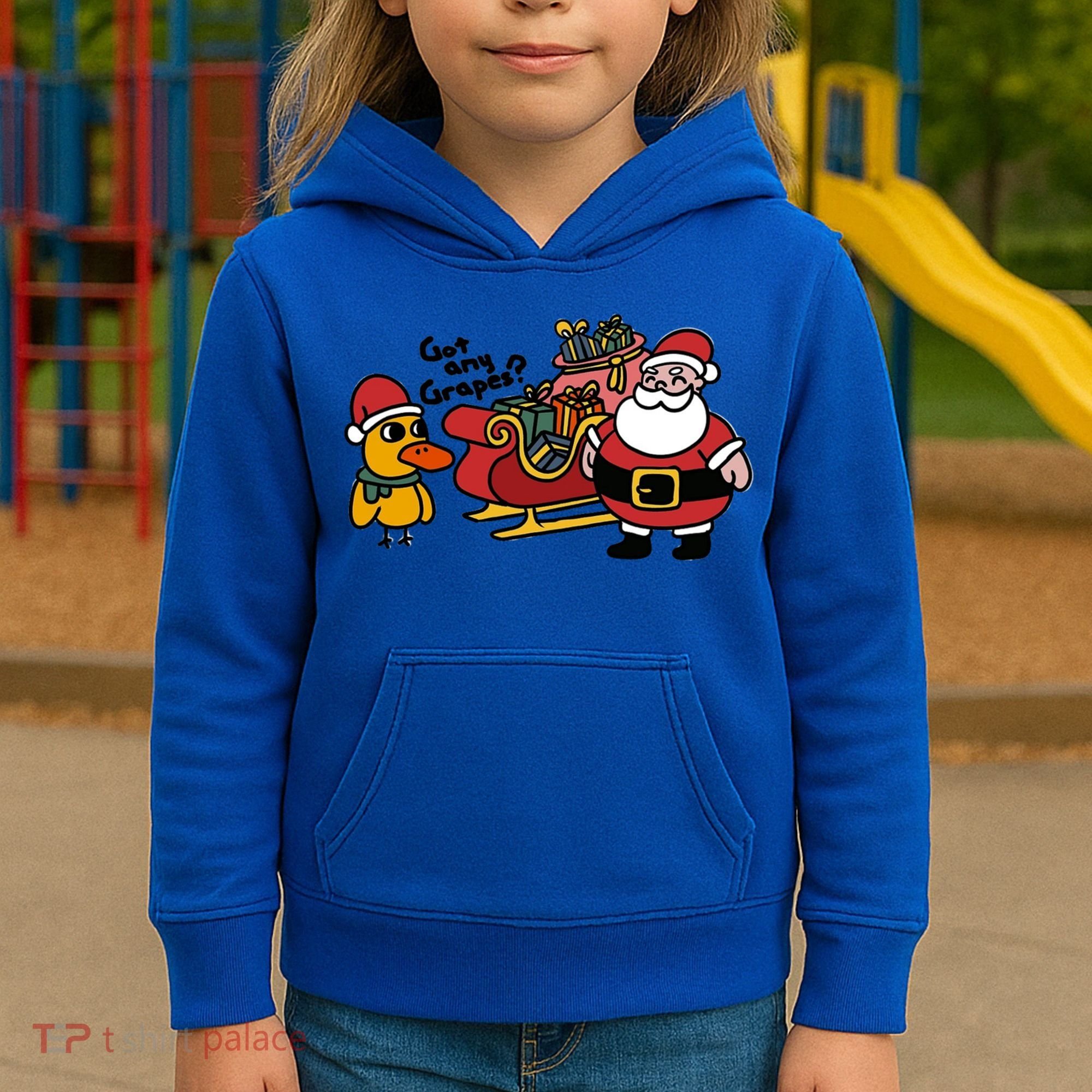 Ice Fresh Lemonade Got Any Grapes Duck Funny Christmas Funny Gift Kids Hoodie