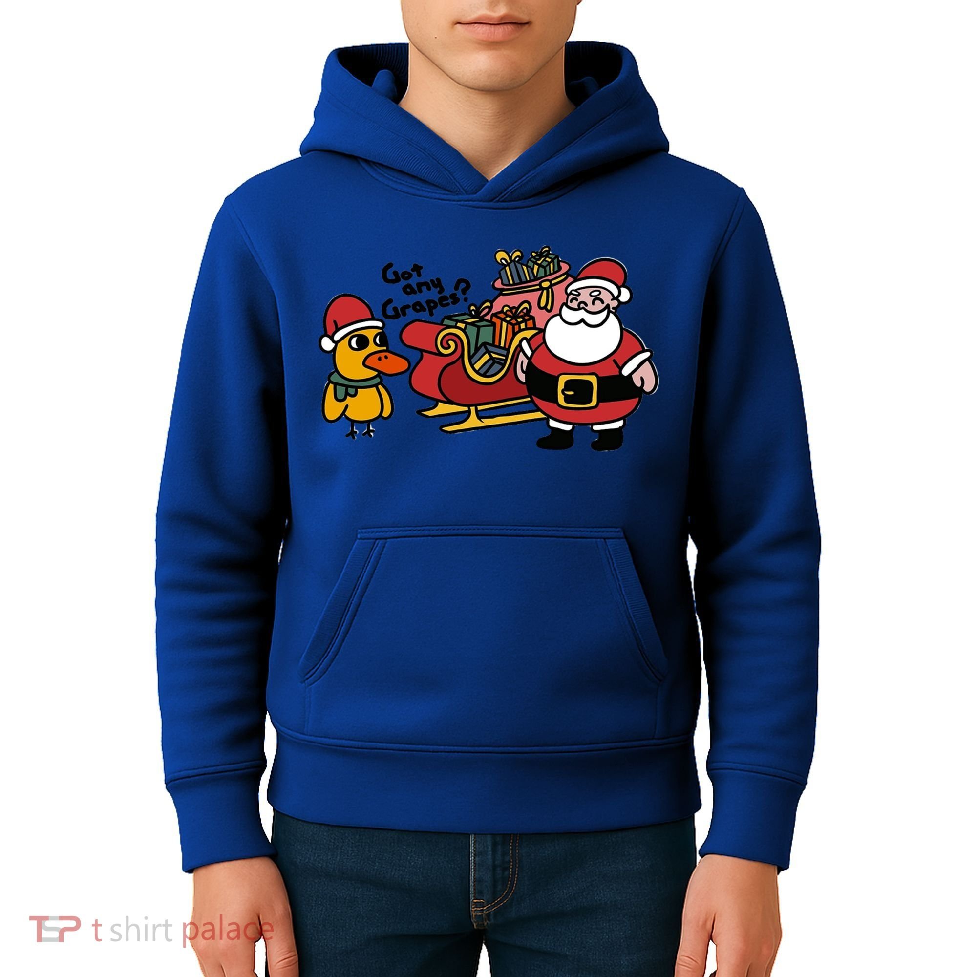 Ice Fresh Lemonade Got Any Grapes Duck Funny Christmas Funny Gift Kids Hoodie