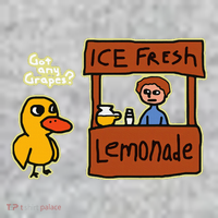 Ice Fresh Lemonade Duck Funny Got Any Grapes Love Gift The Baniff Cuffed Pom Beanie thumb 2