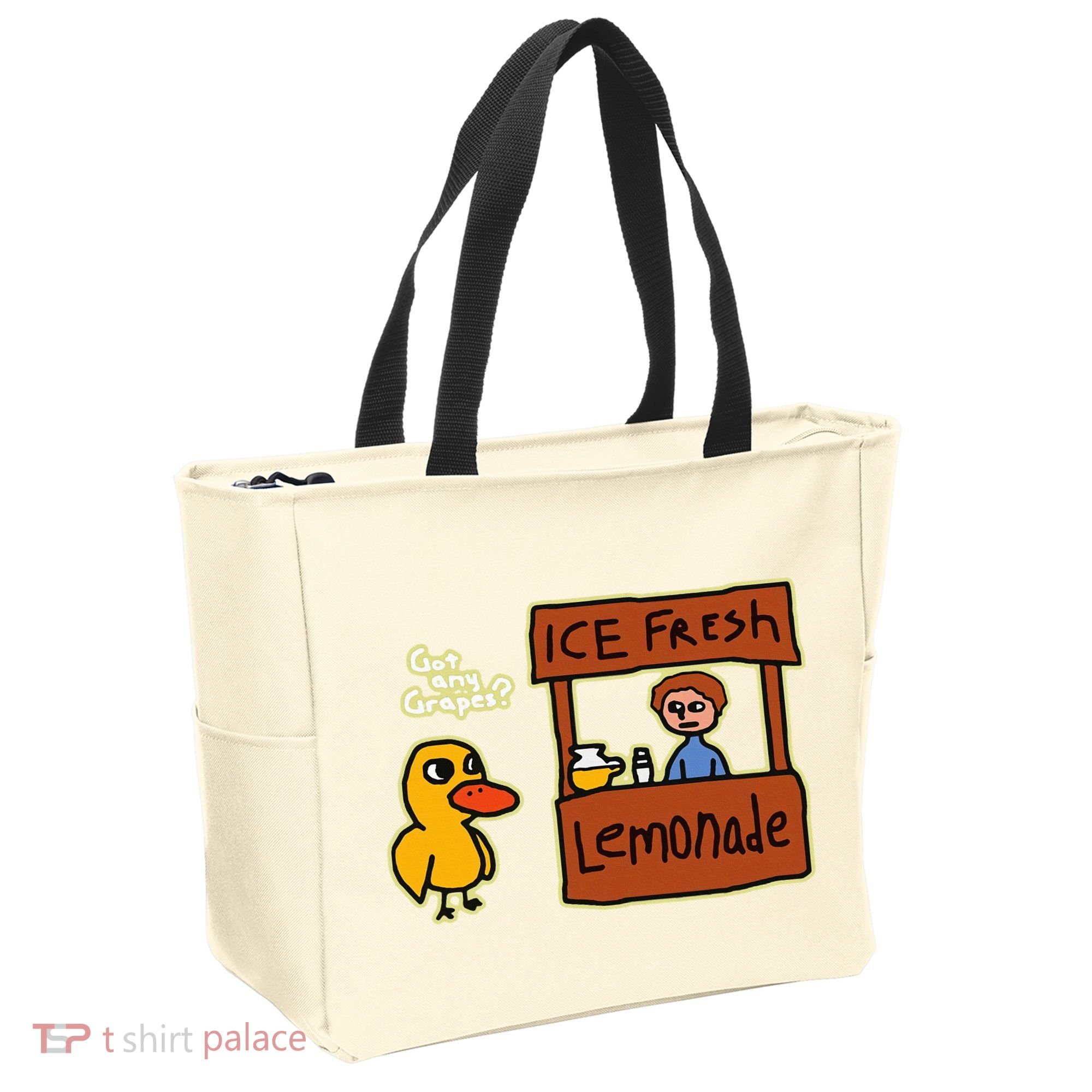 Ice Fresh Lemonade Duck Funny Got Any Grapes Love Gift Tote Bag