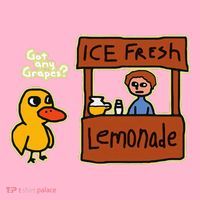 Ice Fresh Lemonade Duck Funny Got Any Grapes Love Gift Coaster thumb 2