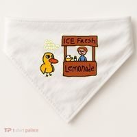 Ice Fresh Lemonade Duck Funny Got Any Grapes Love Gift USA-Made Doggie Bandana thumb 0