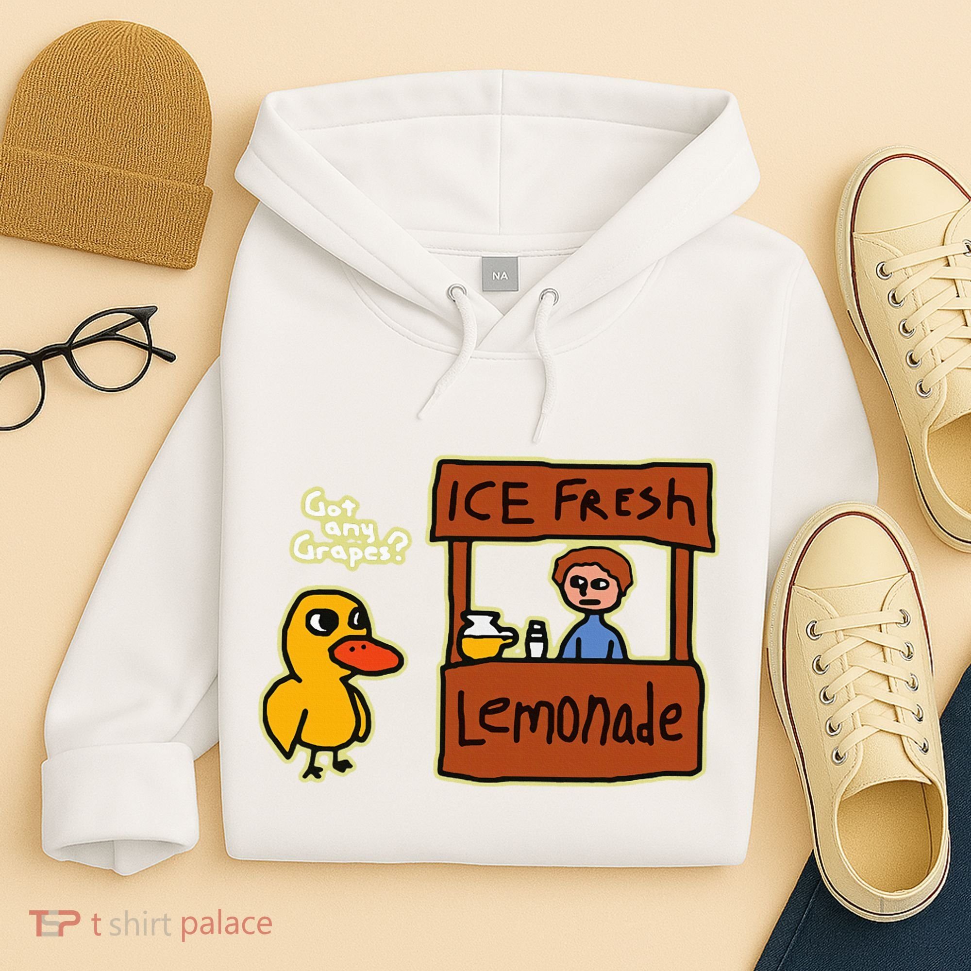 Ice Fresh Lemonade Duck Funny Got Any Grapes Love Gift Hoodie