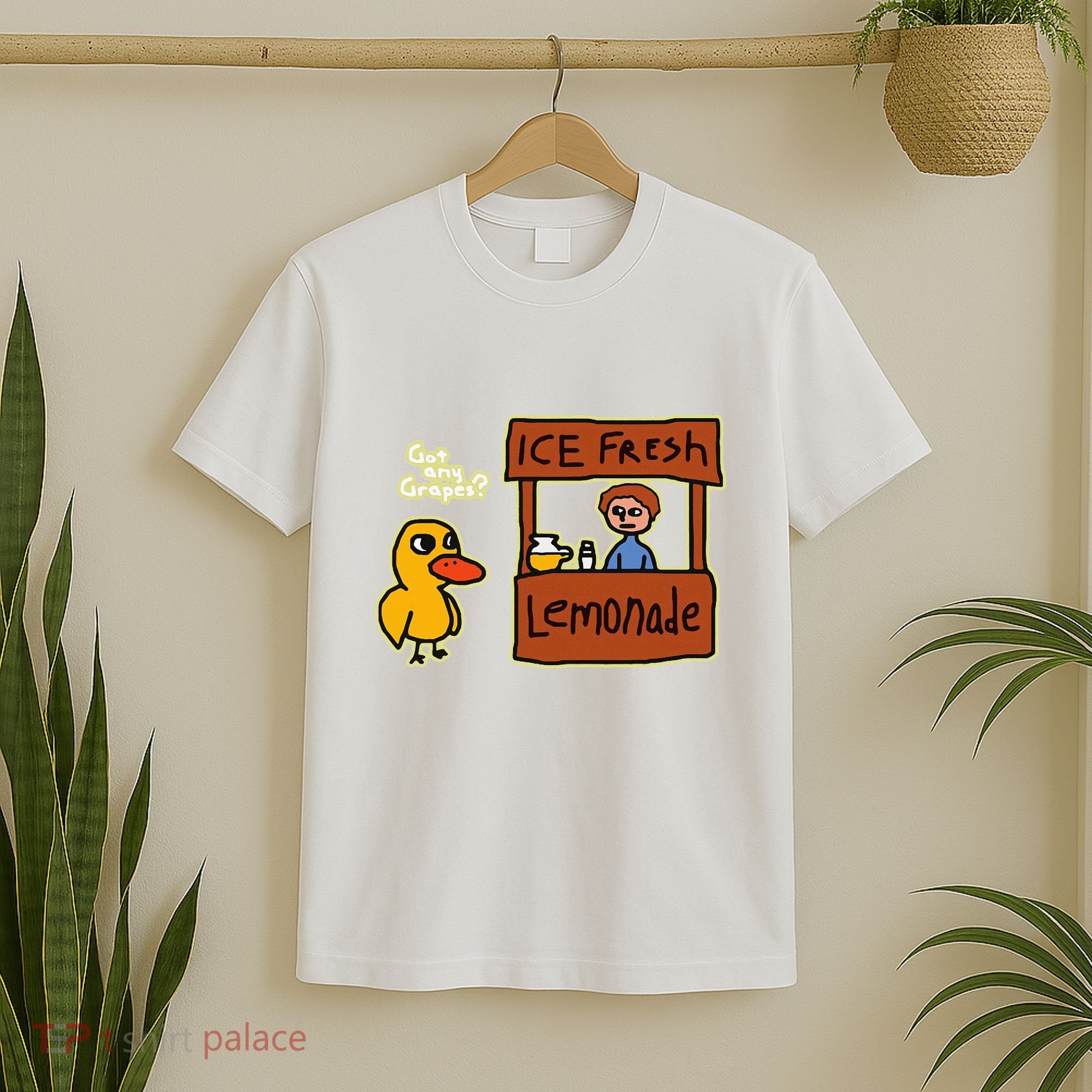 Ice Fresh Lemonade Duck Funny Got Any Grapes Love Gift T-Shirt
