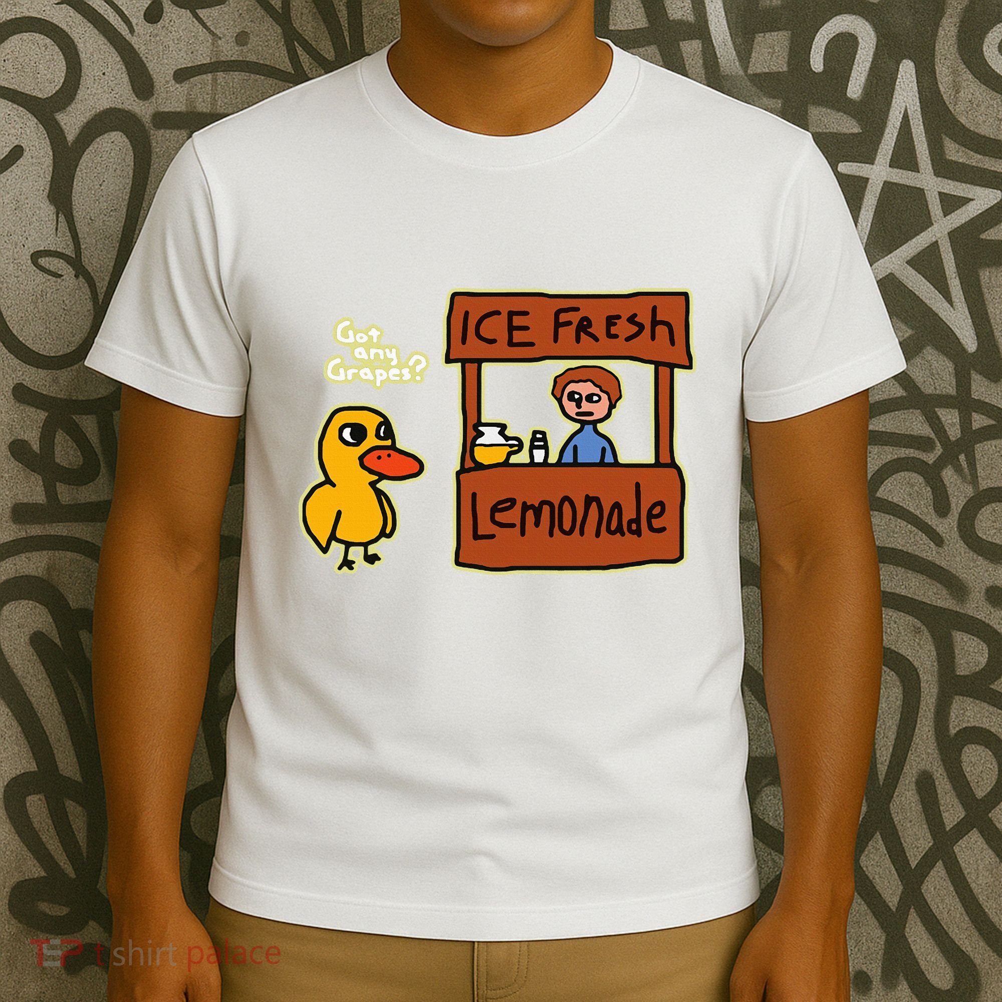 Ice Fresh Lemonade Duck Funny Got Any Grapes Love Gift T-Shirt